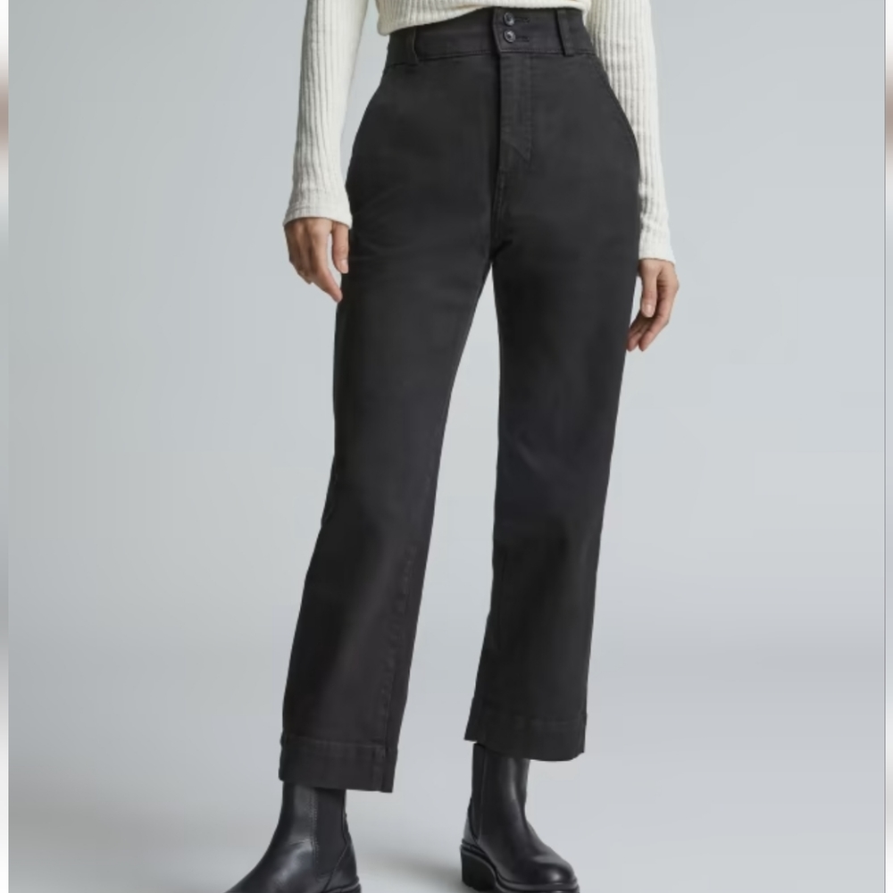 Everlane The Organic Straight Leg Crop Pant